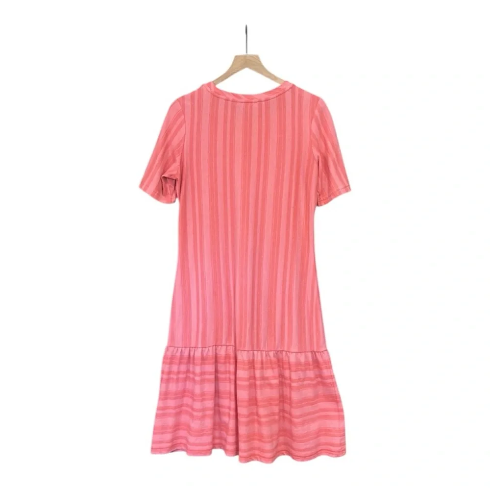 Ella Moss Women's Camilla Striped Trumpet Midi Dress Size Medium - Picture 2 of 10